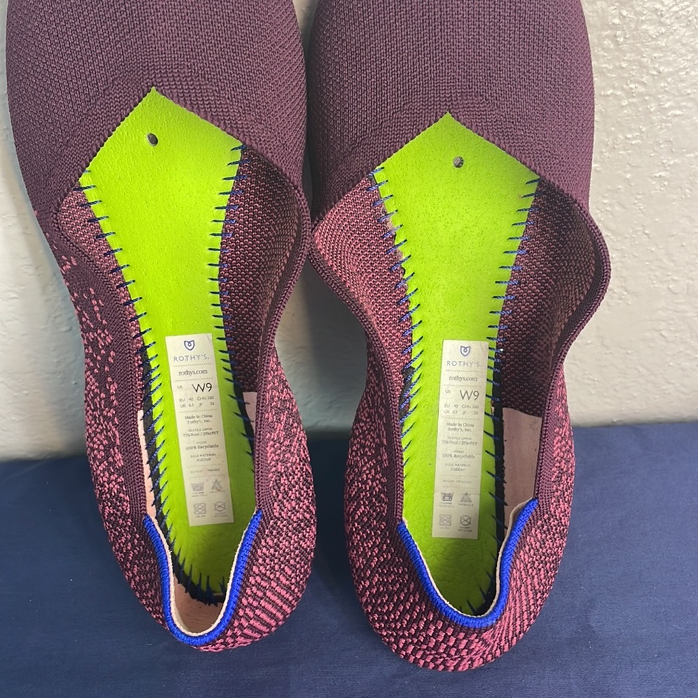 Rare Retired Rothy’s The Flat Fig Python Size 9 - image 7